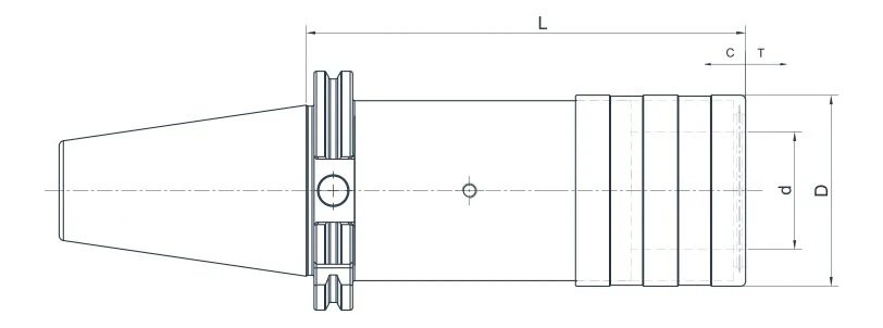 Быстросменный патрон для метчиков с компенсационной муфтой AdvaCut SK50, M8-M20, L=97мм; DIN69871