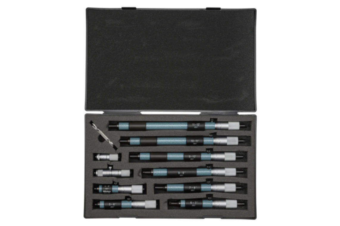 Нутромер 2-х точечный, микрометрический (штихмас), набор, 2-12" (10 шт.)