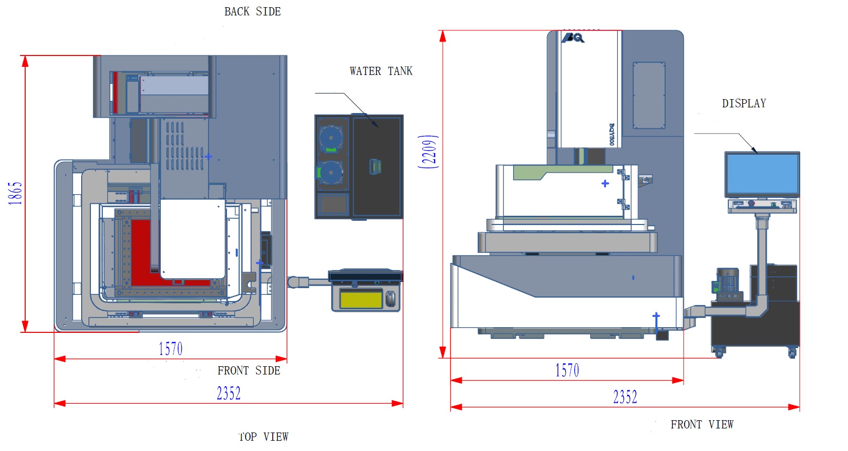 Планировка станка BQY500